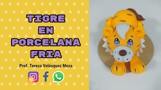 TIGRE EN PORCELANA FRIA // PASO A PASO