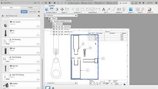 Exploded engineering drawing Fusion 360