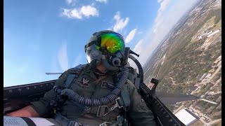 F-16 Cockpit View - Fighter Jet Viper Demo Team