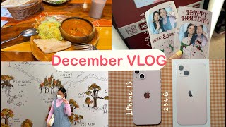 December VLOG｜開箱iPhone 13 ｜大學生的一週｜午餐都吃什麼🤔｜師大運動會放假！｜跑跑薑餅人｜小熊維尼特展｜印度風情｜runcat