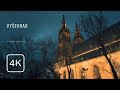 Vyšehrad Sunset Walk | Prague 4K