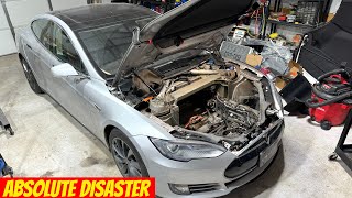 Replacing the Front Control Arms on a Tesla Model S Nightmare