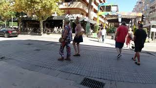 Spain Salou A Walk Along The Main Shopping Street In Salou September 2022