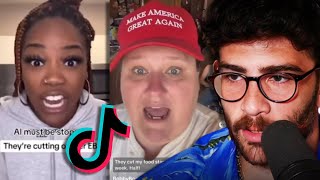 AI racist TikToks Are UNHINGED | Hasanabi reacts