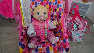 Baby Alive Changing time doll before Daycare Routine and packing new baby bag