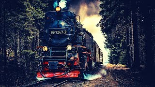 AUTUMN COZY AMBIENCE ASMR SOUND IN A  LUXURY TRAIN &  WIND  SOUNDS FOR SLEEPING|FLARE STORIES