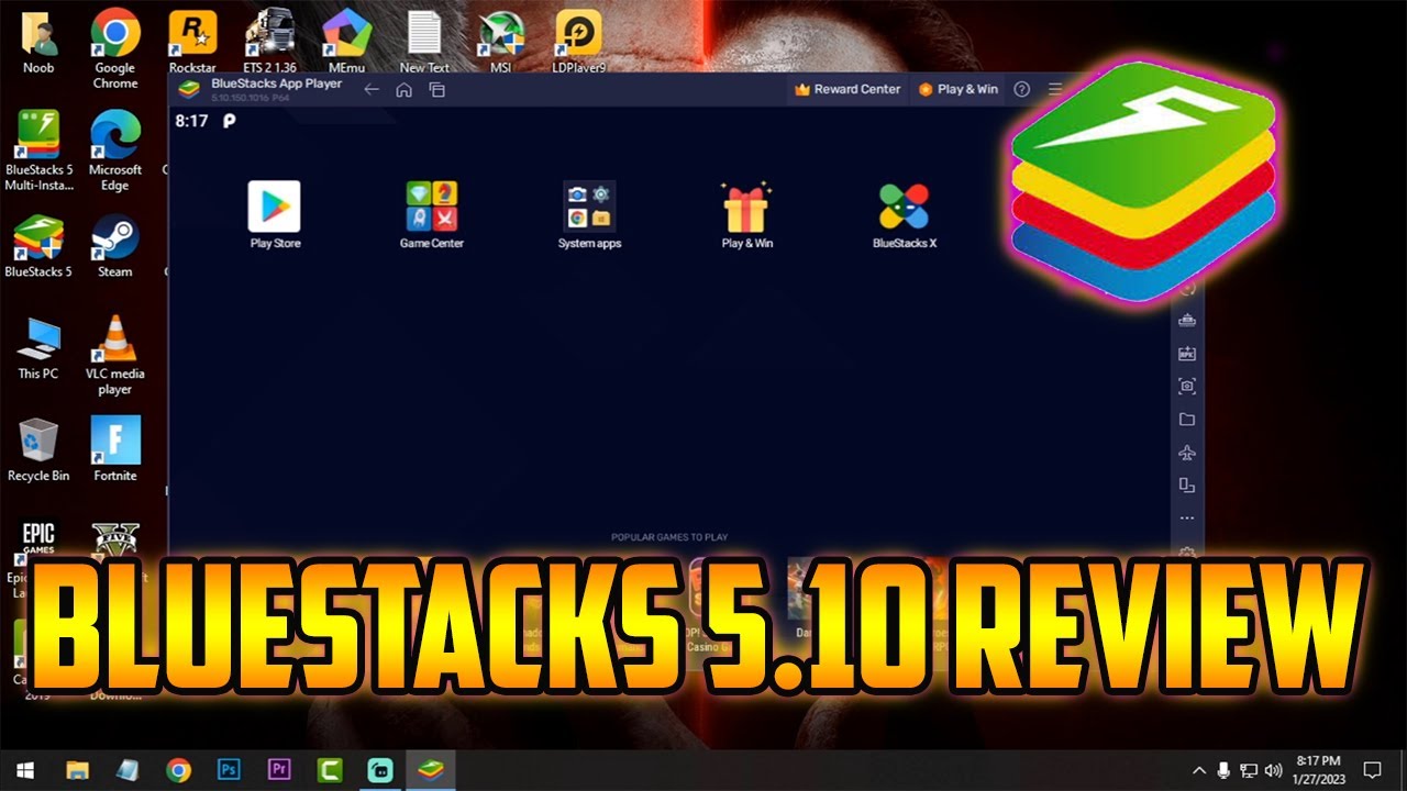 BLUESTACKS 5.10 REVIEW | DOWNLOAD & INSTALLATION | GAMEPLAY - YouTube