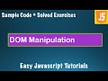 Complete Javascript Course - Lesson 11 - DOM Manipulation with  Javascript - getELementById