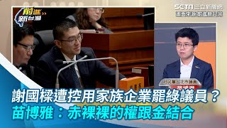 謝國樑遭控用家族企業罷綠議員？苗博雅：赤裸裸的權跟金結合｜三立新聞網 SETN.com