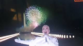 Katy Perry performs "Fireworks" at the Biden-Harris Inauguration