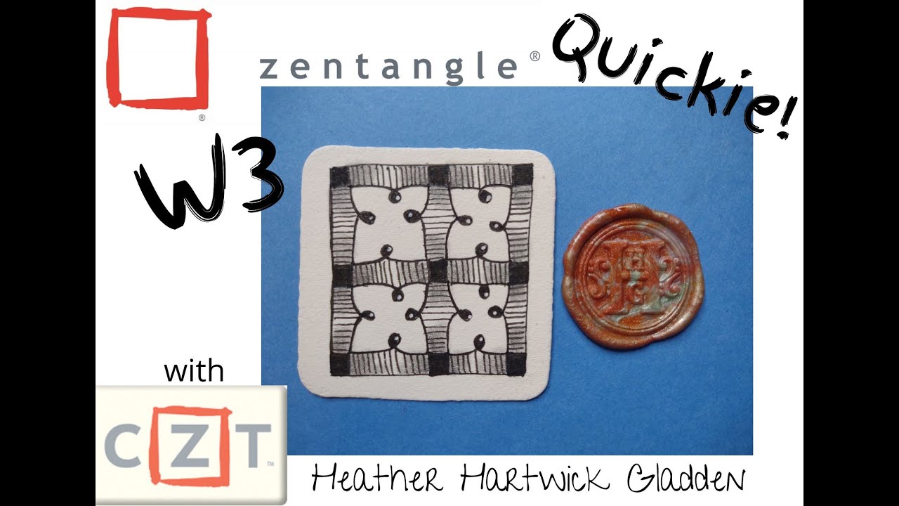 W3 Zentangle Quickie Youtube