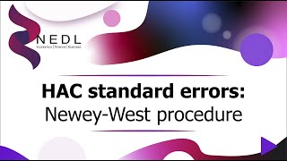 HAC standard errors explained: Newey-West procedure (Excel)