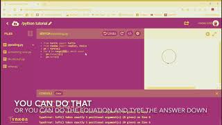 Tynker Python; Turtle Graphics