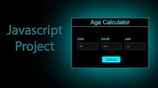 How to make Age Calculator using HTML CSS and JavaScript | JavaScript Projects | ASMR Programming