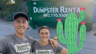 Lots of Dumpsters and One Cactus Removal in Cave Creek AZ