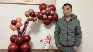 Style- balloon art modeling suitable for beginners 气球花柱教程 用简单的圆形气球就能做出一个漂亮的节庆装饰小造型