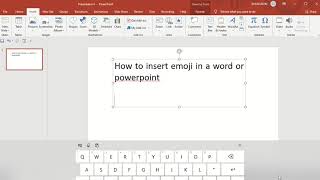 how to insert emoji in word or powerpoint