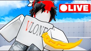 Using KNIFE Against My SUBSCRIBERS In Roblox Rivals! #rivals #roblox #short #shorts #live #stream