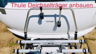 Hobby 545 kmf Thule Deichselträger Short Fahrradträger angebaut/nachgerüstet