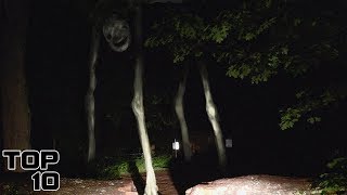 Top 10 Scary Things Caught On Camera In The Woods