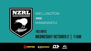 Day 1 | 16s Boys | Wellington v Manawatu | 2024 NZRL National Boys Youth Tournament