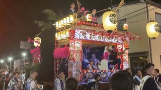 2023年土崎港曳山祭り　南幕洗川　戻り曳山