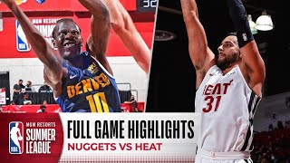 NUGGETS at HEAT | NBA SUMMER LEAGUE | FULL GAME HIGHLIGHTS