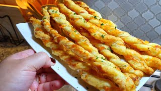These are addictive! My ULTIMATE Puff Pastry Appetizer | Cheese Straws Recipe