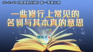 S1-2-41 三昧是三个昧吗？七个脉轮的形象比喻 什么是四个大考？ 一些修行上常见的名词与其本真的意思《思想的阶梯》第一季第二册《自我认知的百宝箱》