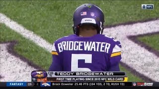 Teddy Bridgewater Returns for First Game Since Jan. 3rd Of 2016 | Vikings vs Bengals