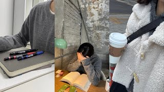 갓생… 사는 직장인 일상 브이로그. 영어 공부. 독서하기. 겨울 니트 쇼핑(kindabeige, le)