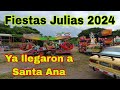 Ya están Armando las Ruedas de las fiestas JULIAS en Santa Ana