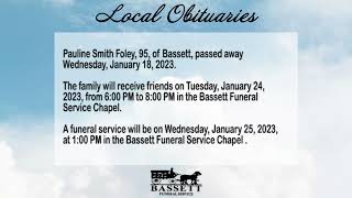 Obits for January 23, 2023