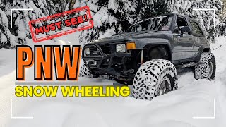 Toyotas Snow Wheeling in the PNW