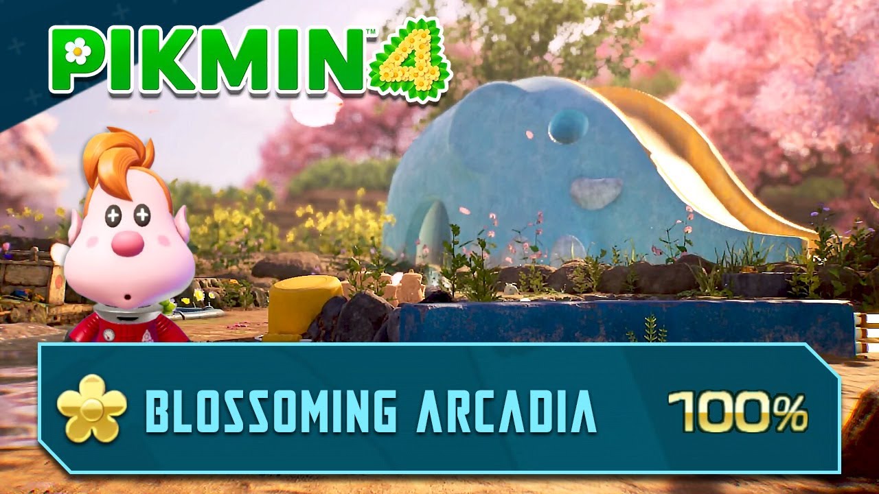 Pikmin 4 - Area 2: Blossoming Arcadia (All Rescues, Treasure, Onions ...