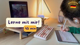 Heute lerne ich Französisch, lerne mit mir! - estude comigo (45 min)