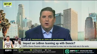 GET UP | Windhorst on LeBron makes final call on No-Trade Clause after Lakers trade for Luka Doncic