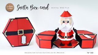 SVG PROJECT SANTA BOX CARD | ASSEMBLY TUTORIAL | LPP | N30