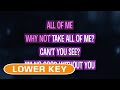 All of Me (Karaoke Lower Key) - Michael Buble