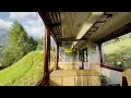 kleine scheidegg to grindelwald most beautiful train ride in switzerland 4k video