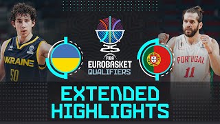 Ukraine 🇺🇦 vs Portugal 🇵🇹 | Extended Highlights | FIBA EuroBasket 2025 Qualifiers