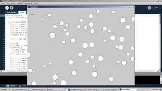 Elastic collision using Processing