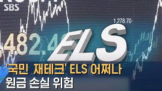 '국민 재테크' ELS 어쩌나…줄줄이 원금 손실 위험 / SBS