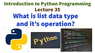 What is list in Python ? List operations in Python |Python VTU syllabus complete course