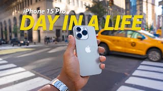 Real Day in my Life in NYC iPhone 15 Pro - Camera,  Battery & Performance