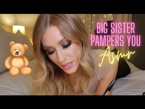 | ASMR | Big Sister Pampers & Comforts You Before Bed🧸👭💕 - YouTube