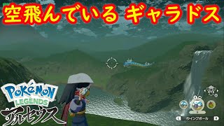 【ギャラドス】上空にいる空を飛んでいるギャラドス 入手方法 攻略  【Pokémon LEGENDS アルセウス ポケモン レジェンズ アルセウス】