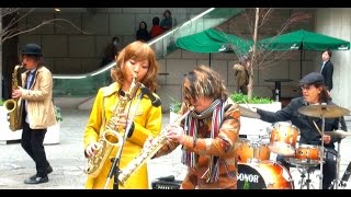 「情熱大陸」HIBI★Chazz-K “情熱★Jazz Sax Ensemble Ver. ”STREET LIVE in 初台 (2016/03/05)