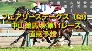 フェアリーステークス（G3） 中山競馬場  第11レース 直感予想！