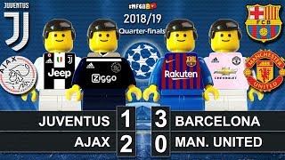 Juventus vs Ajax 1-2 • Barcelona vs Man. United 3-0 • Champions League Goal Highlights Lego Football